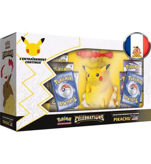 Collection Premium Célébrations Pikachu VMAX et sa figurine