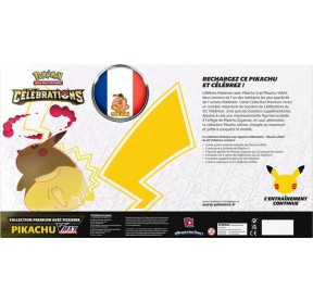 Collection Premium avec figurine Célébrations – Pikachu-VMAX