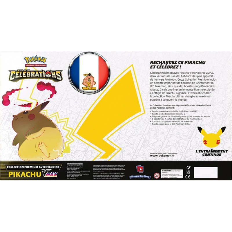 Coffret Célébrations Pikachu VMAX et sa figurine