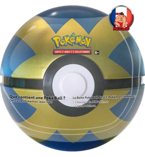Pokeball bleu Pokemon 3 boosters - été 2022