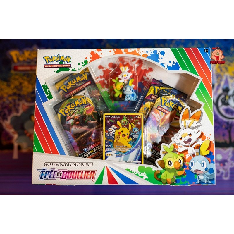 Coffret Collection pokemon avec figurine Épée et Bouclier