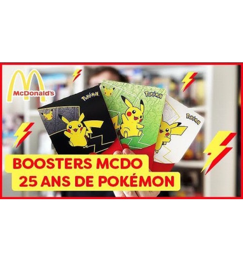Booster Mcdo 2021 anniversaire 25 ans Pokémon