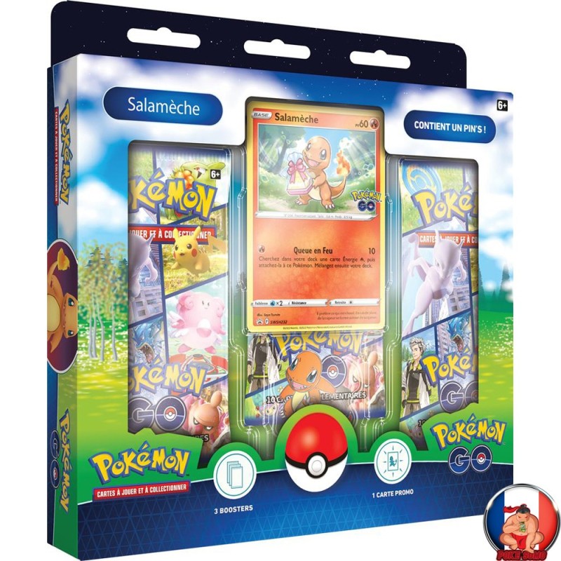 Collection avec pin’s Pokémon GO Salamèche