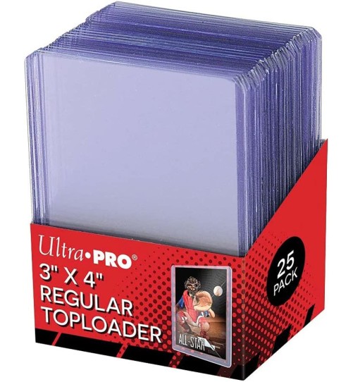 Toploader Transparent Regular Ultra PRO - 25 Protèges Cartes