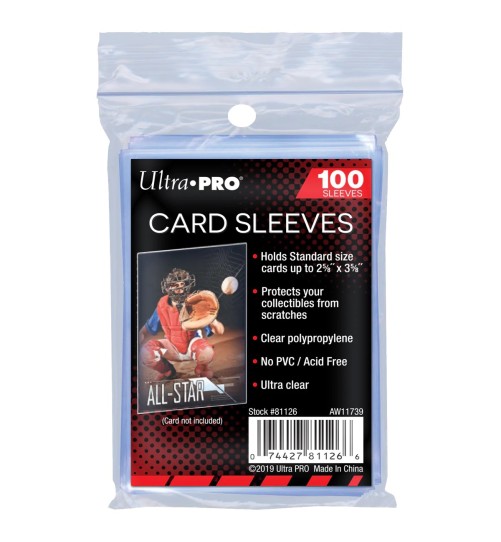 Ultra Pro AW11739 - 100 Sleeves Protèges Cartes Transparent