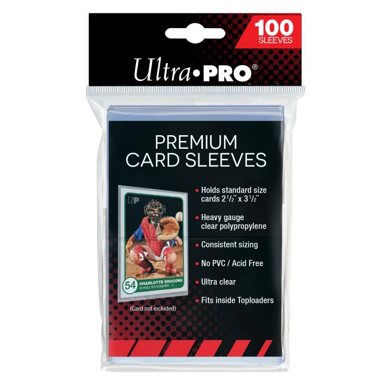 Premium Sleeves Ultra Pro - 100 Protèges Cartes souple