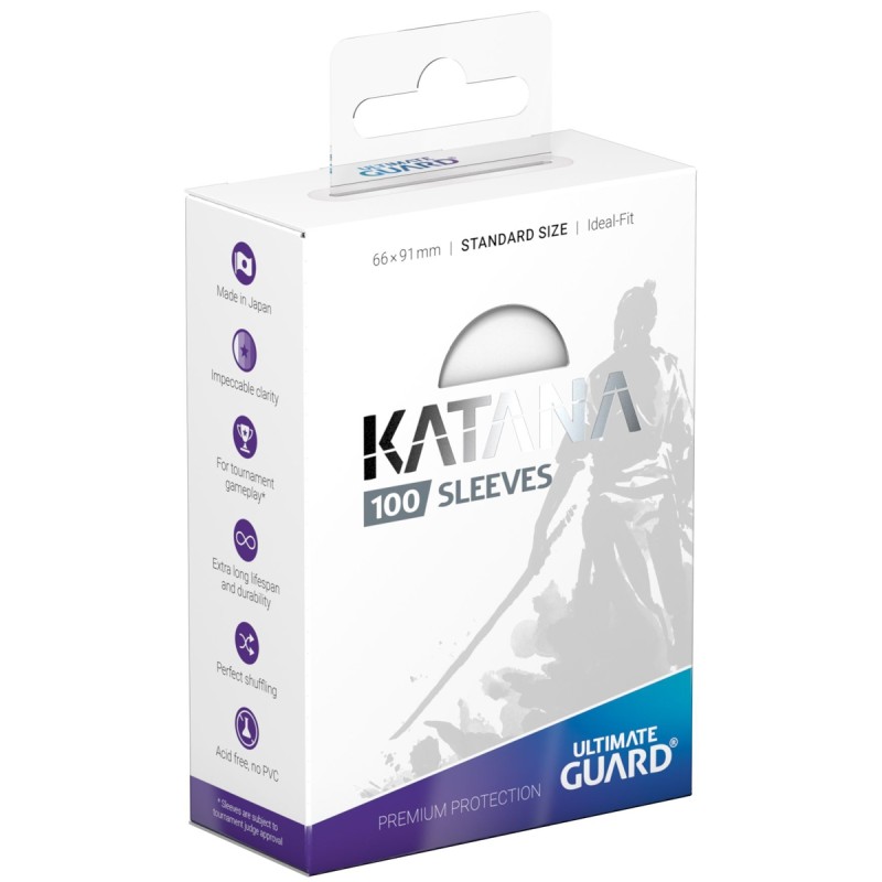 Katana Ultimate Guard - 100 Sleeves Premium Transparentes