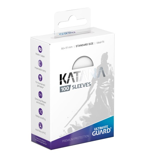 Katana Ultimate Guard - 100 Sleeves Premium Transparentes