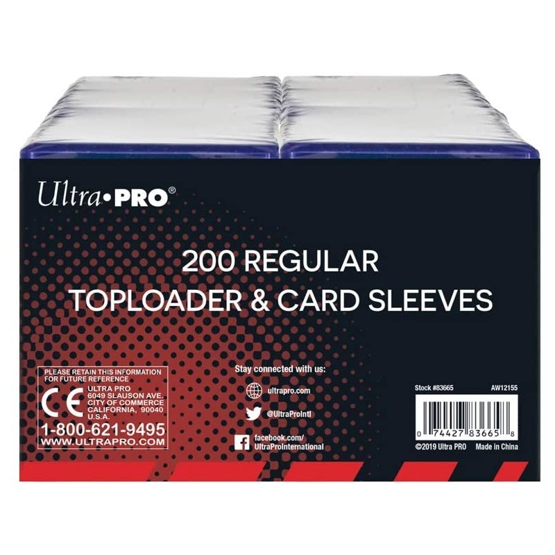 200 Toploader Transparent Regular Ultra PRO