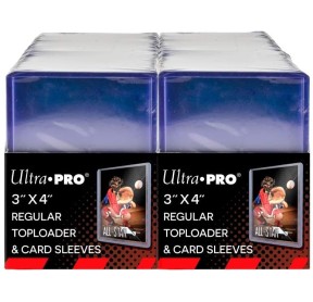 Pack 200 Toploader Transparent Regular Ultra PRO - Protèges Cartes