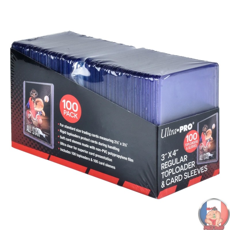 Pack 100 Toploader Transparent Regular Ultra PRO - Protège-Cartes