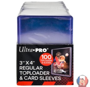 boite 100 Toploader Transparent Regular Ultra PRO - Protège-Cartes