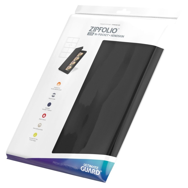 Portfolio ZIP 320 cartes | Ultimate Guard Zipfolio Xenoskin 8-Pocket 20 pages