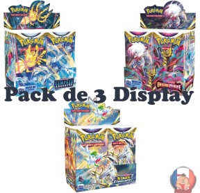 Méga Pack Display Série Épée et Bouclier - Pack de 3 displays