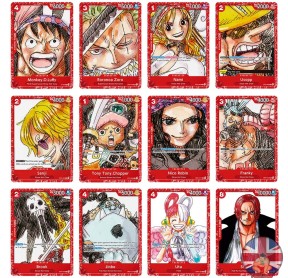 12 cartes Premium Card Collection | One Piece Card Game FILM RED Edition