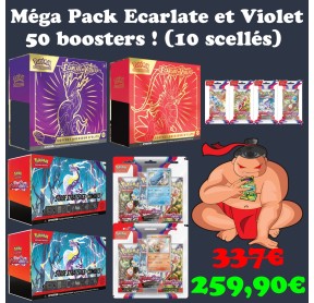 Méga Pack Ecarlate et Violet - 50 boosters EV1