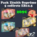 Pack 5 Coffrets Zenith Supreme | Morpeko, Pikachu, Zamazenta, Zacian