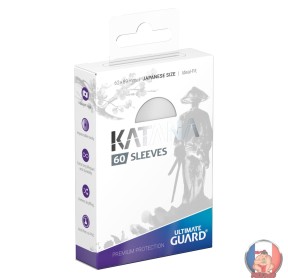 Protège-cartes Katana 60 Sleeves Blanc | Format Japonais | Ultimate Guard