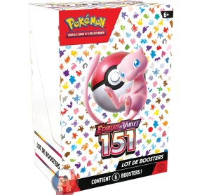 boite de 6 boosters Pokémon 151 - Écarlate et Violet