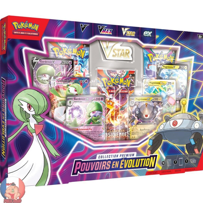Coffret Pokémon Collection Premium - Pouvoirs en Évolution Gardevoir et Magnezone