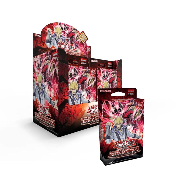 Pack de 8 Deck Yu-Gi-Oh! Roi Cramoisi - Maîtrisez le Dragon Rouge Archdémon