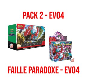 PACK 2 pokemon : EV04 Faille Paradoxe