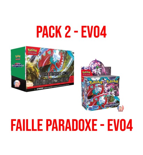 PACK 2 pokemon : EV04 Faille Paradoxe