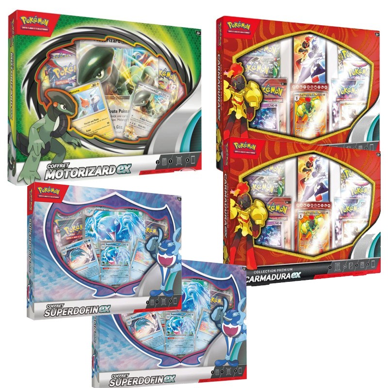 Pack 5 coffrets pokemon