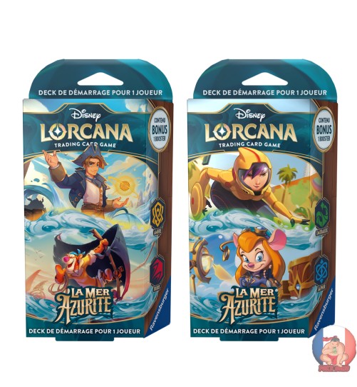 Decks de Démarrage Lorcana La Mer Azurite