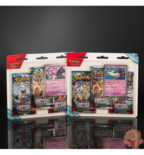 Tripack pokemon Couronne Stellaire Latias & Forgelina