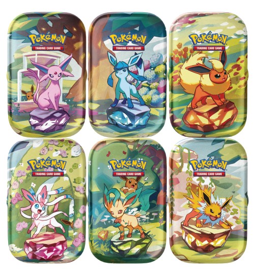 Mini Tins Pokemon 8.5 - Mini-boîtes Évolutions Prismatiques