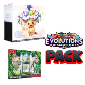 Pack ETB 8.5 : 1 ETB Évolutions Prismatiques + 1 Coffret Ogerpon