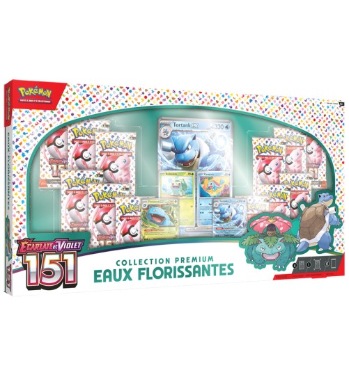 Pack Pokémon 151 Premium – Bundle + Coffret Eaux Florissantes