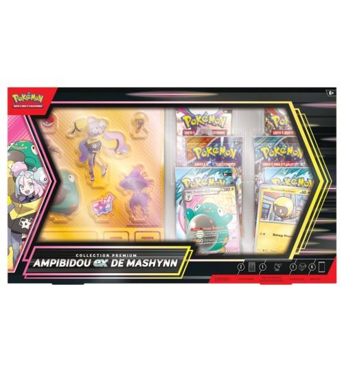 Pack 3 produits : Ampibidou-ex + 2 Pokébox Légendes Tranchantes