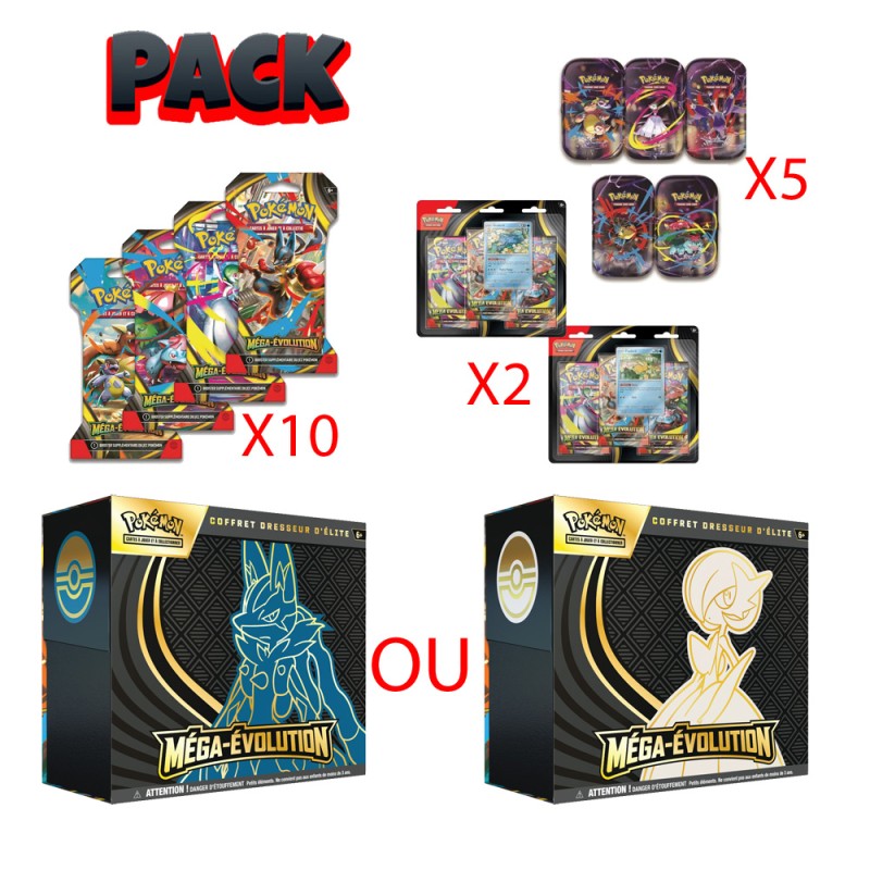 Pack Ouverture Méga Evolution - 35 boosters ME01 Pack Ouverture Méga Evolution - 35 boosters ME01