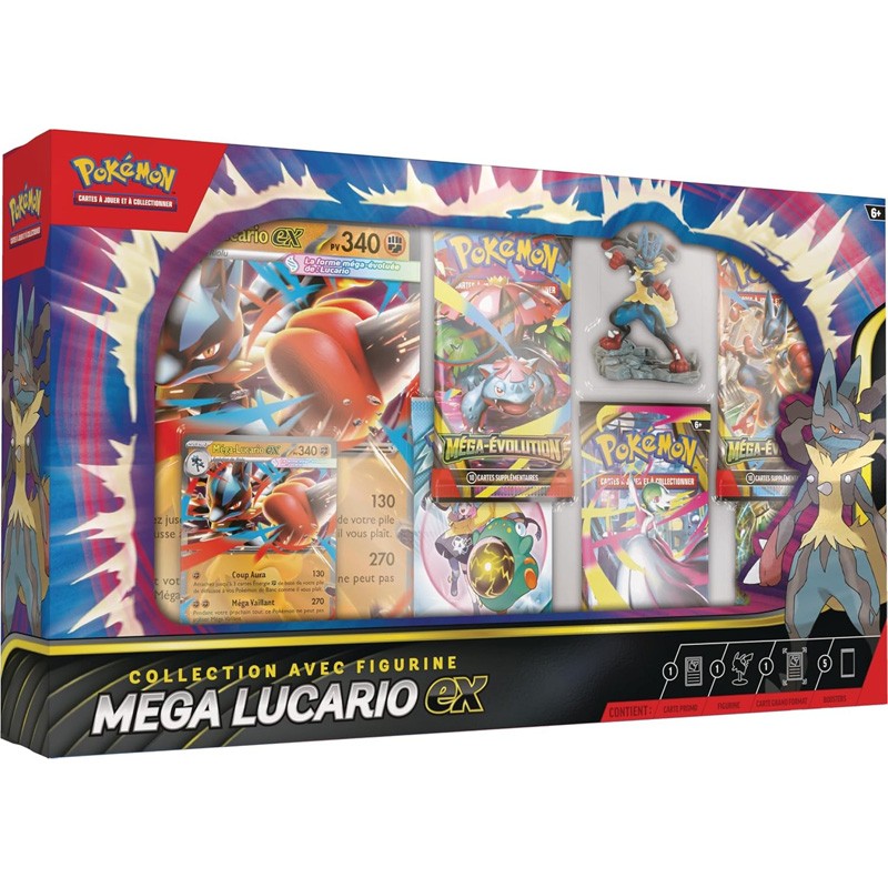 Coffret Figurine Méga-Lucario-ex Coffret Figurine Méga-Lucario-ex