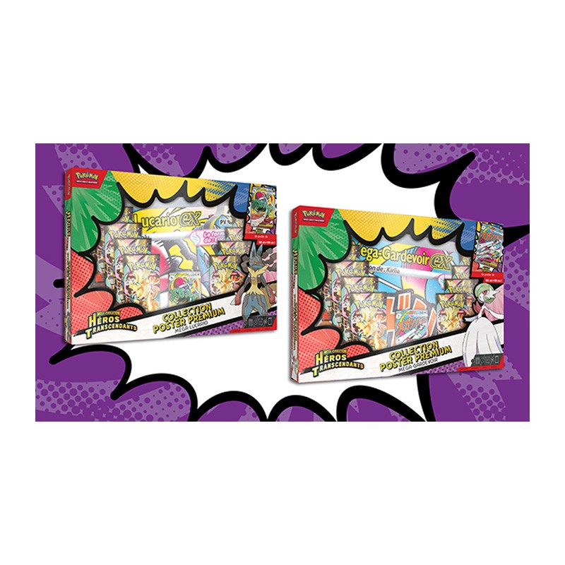 Coffret Poster Premium Méga-Lucario / Méga-Gardevoir ME2.5