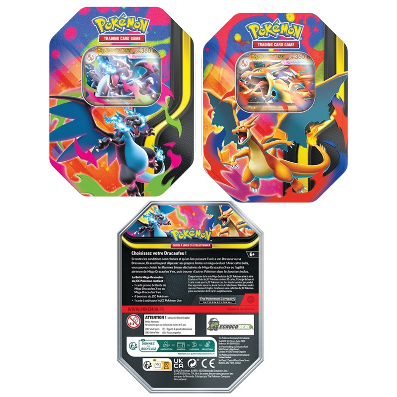Pokébox Méga-Dracaufeu X-ex ou Méga-Dracaufeu Y-ex