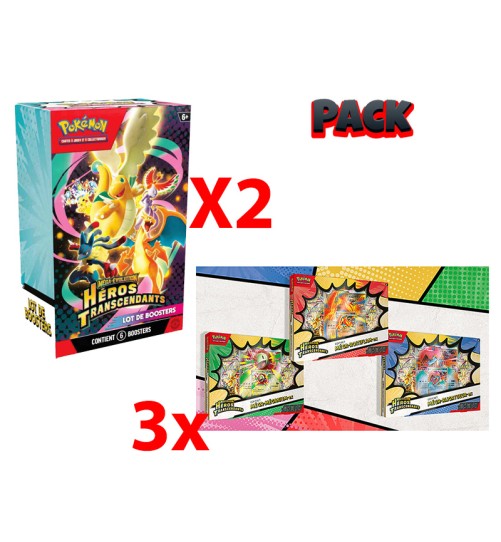 Pack Avril Complet Héros Transcendants 3 Coffrets + 2 Bundle