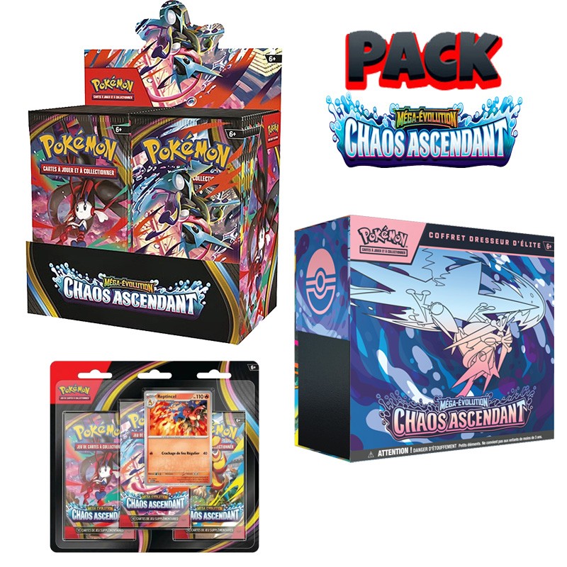 Pack Ultra Chaos Ascendant (Display + ETB + Tripack)