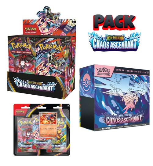 Pack Ultra Chaos Ascendant (Display + ETB + Tripack)