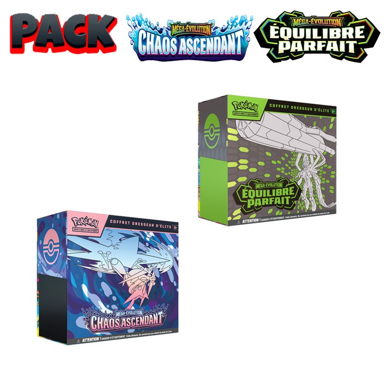 Pack Coffrets Dresseur d'Elite ME03 + ME04 - ETB