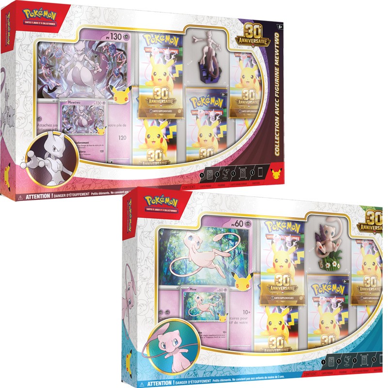 Coffret Figurine 30ᵉ Anniversaire Pokémon - Mew ou Mewtwo Coffret Figurine 30ᵉ Anniversaire Pokémon - Mew ou Mewtwo