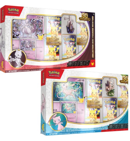 Coffret Figurine 30ᵉ Anniversaire Pokémon - Mew ou Mewtwo
