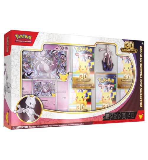 Coffret Figurine 30ᵉ Anniversaire Pokémon - Mew ou Mewtwo