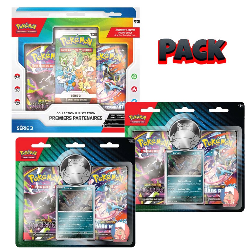 PACK AOUT 1 : Série 3 + 2 Duopack Zarude
