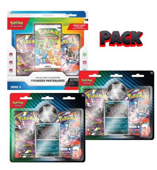 PACK AOUT 1 : Série 3 + 2 Duopack Zarude