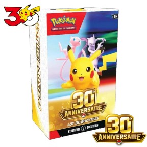 Bundle 6 boosters 30ᵉ Anniversaire
