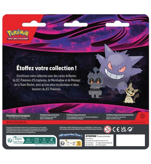 Duopack Mimiqui Team Rocket, Marshadow & Ectoplasma – 2 Boosters