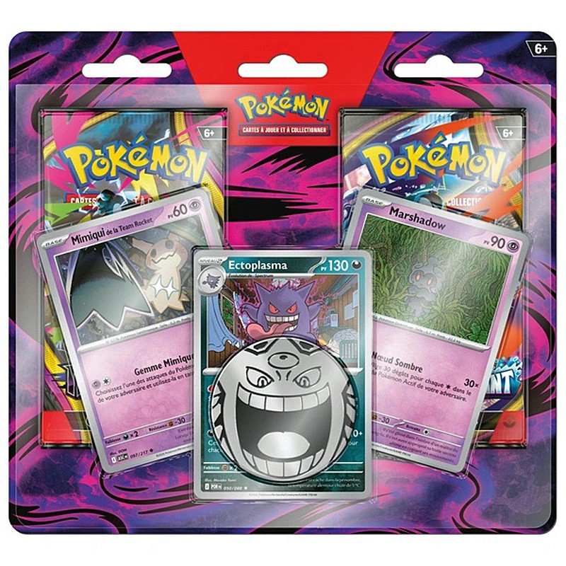 Duopack Mimiqui Team Rocket, Marshadow & Ectoplasma – 2 Boosters Duopack Mimiqui Team Rocket, Marshadow & Ectoplasma – 2 Boosters